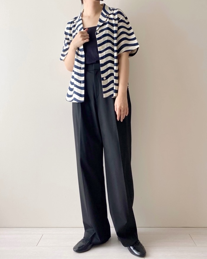 UNIQLO(ユニクロ)のおすすめファッションアイテム「リネンブレンドオープンカラーシャツ(半袖)」のコーディネート