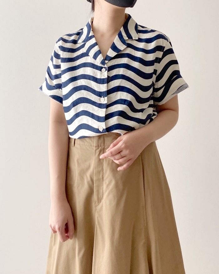 UNIQLO(ユニクロ)のおすすめファッションアイテム「リネンブレンドオープンカラーシャツ(半袖)」