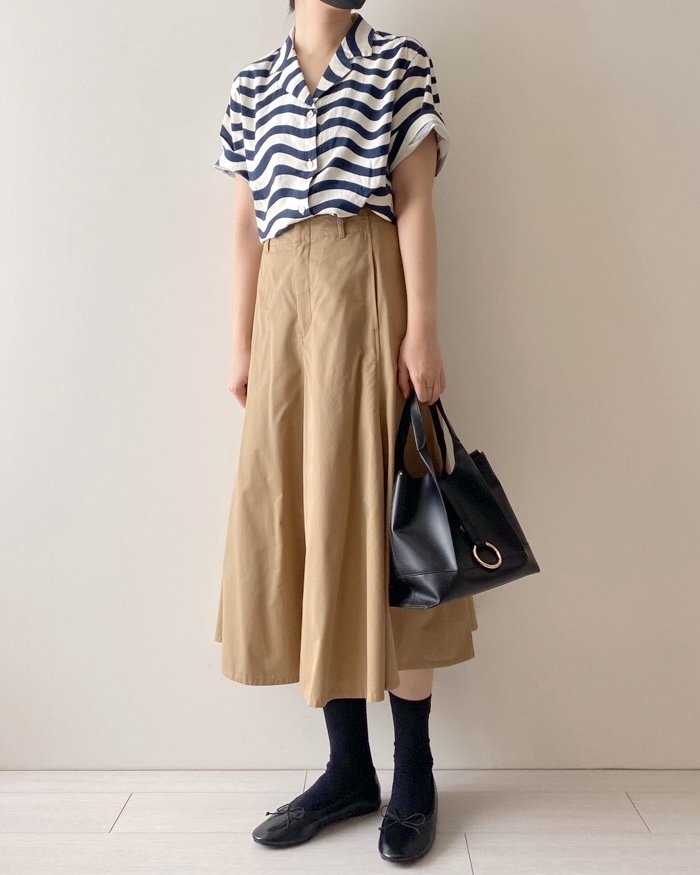 UNIQLO（ユニクロ）のおすすめファッションアイテム「リネンブレンドオープンカラーシャツ（半袖）」のコーディネート