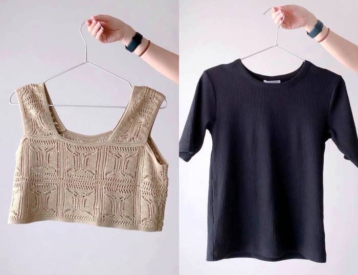 しまむらのおすすめファッションアイテム「2セットYUMビスチェ+Tシャツセット」