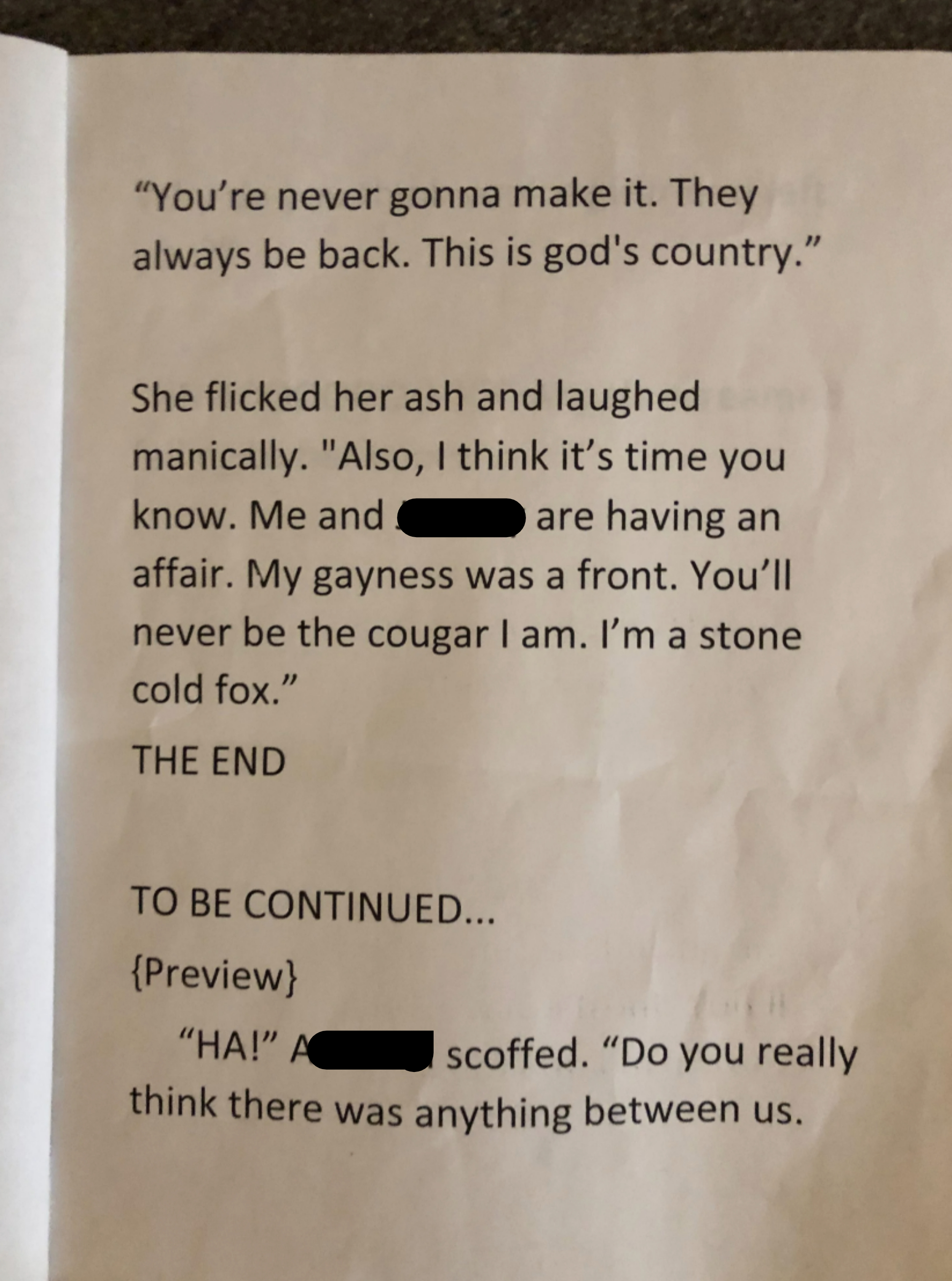 "TO BE CONTINUED…"