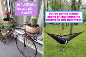 tricycle plant stand and hammock