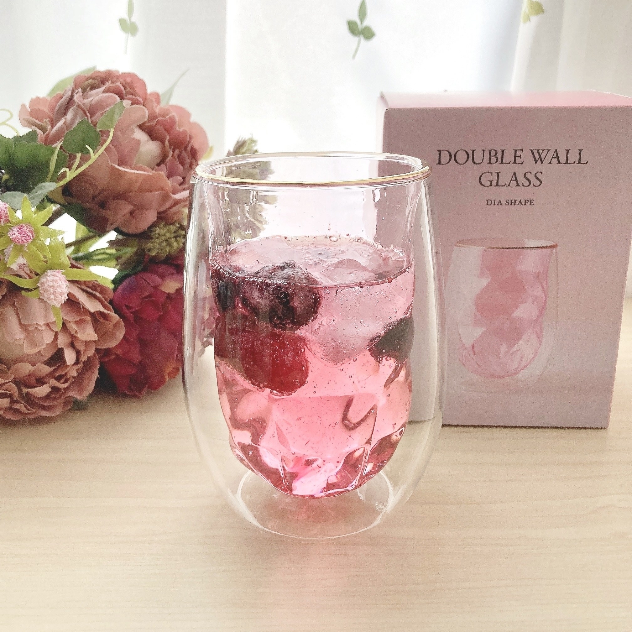 Francfranc（フランフラン）のおすすめアイテム「ダイヤ ダブルウォールグラス」