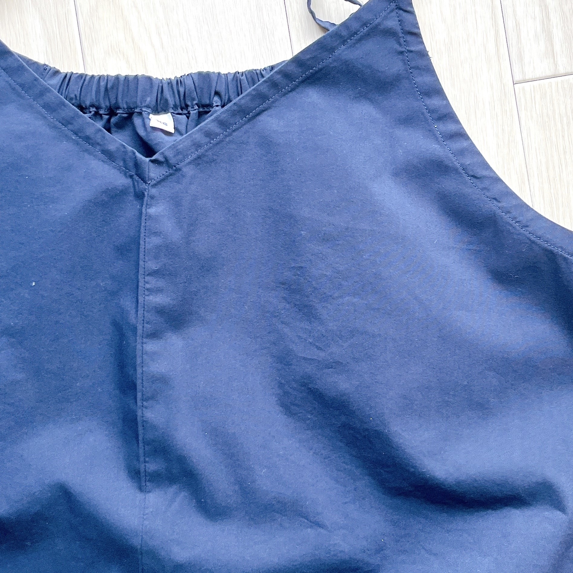 無印良品のオススメのワンピース「婦人 シワになりにくい ブロードキャミソールワンピース」