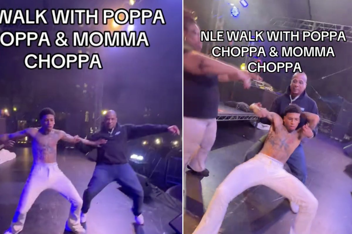 Watch NLE Choppa and His Parents Dance to “Slut Me Out 2” During Concert |  Complex