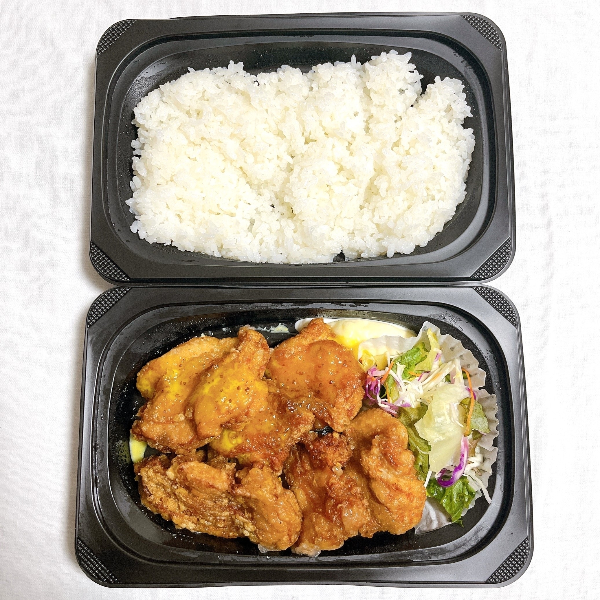 ガストのおすすめのお弁当「合盛り弁当（ハニーマスタード）6個」