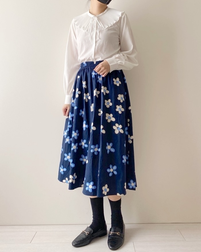 UNIQLO（ユニクロ）のおすすめファッションアイテム「リネンブレンドスカート」のコーディネート