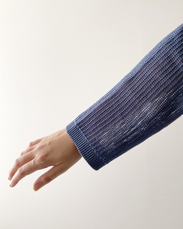 GU（ジーユー）のおすすめファッションアイテム「メッシュポロカーディガン（長袖）Q」