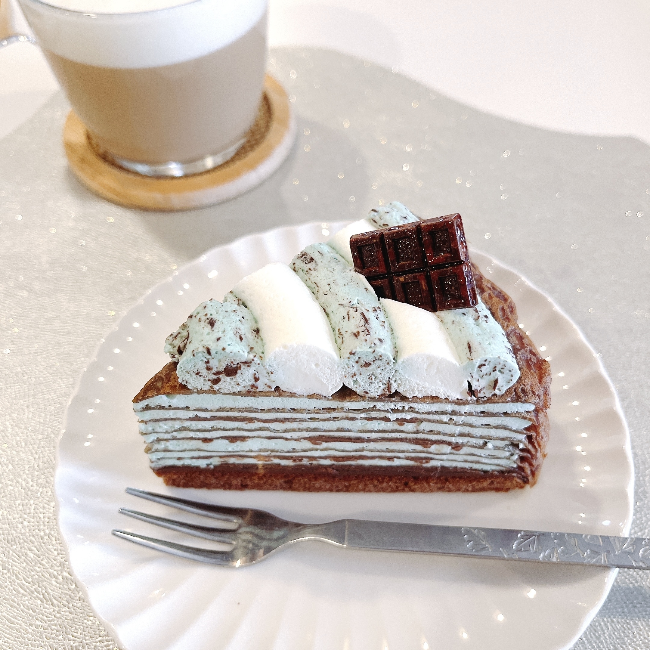 CozyCorner(コージーコーナー)のおすすめスイーツ「チョコミントミルクレープ」