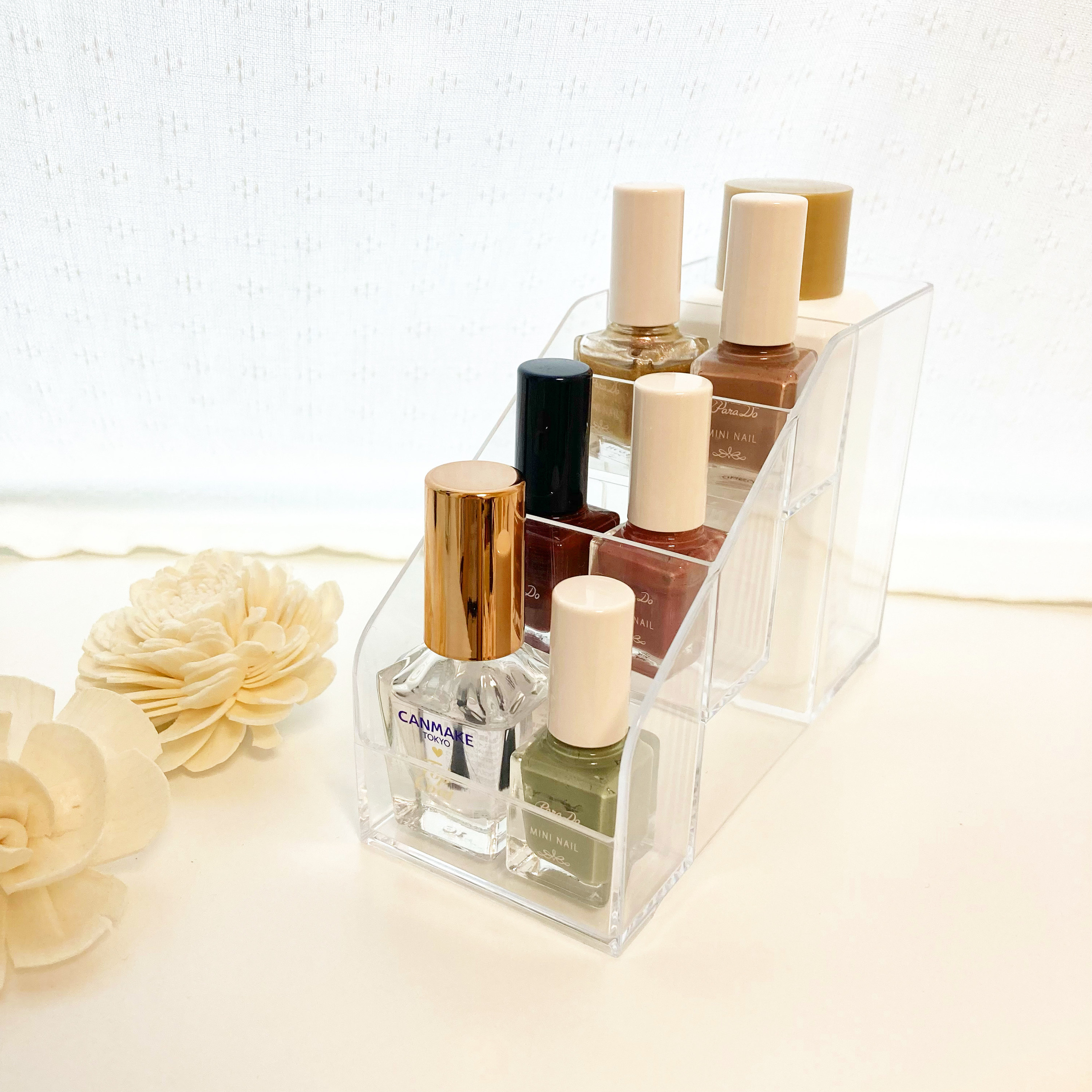 DAISO(ダイソー)のおすすめネイルグッズ「コスメスタンド(スリム、ネイルカラー)」