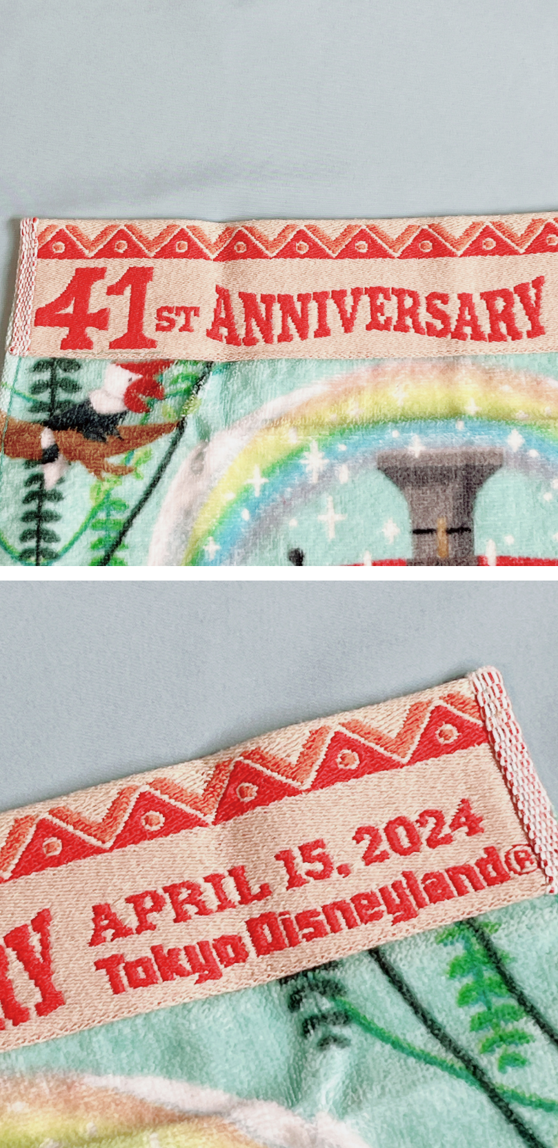東京ディズニーランドのおすすめお土産「ウォッシュタオル ミッキー ミニー」