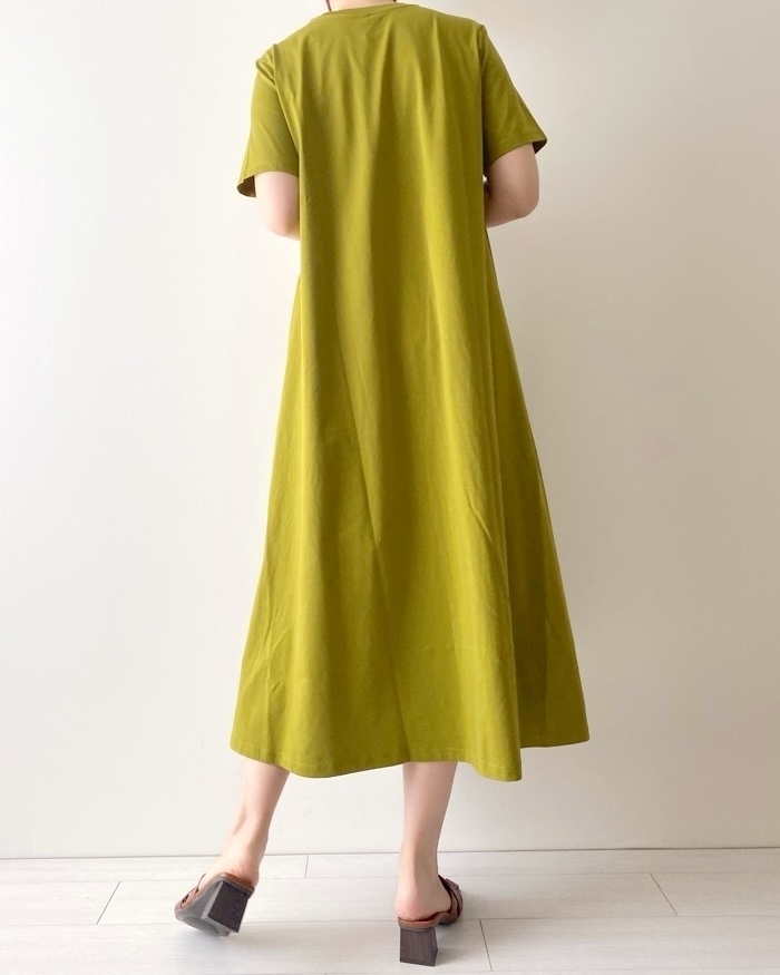 UNIQLO(ユニクロ)のおしゃれワンピース「エアリズムコットンワンピース(半袖)(丈標準114~125cm)」