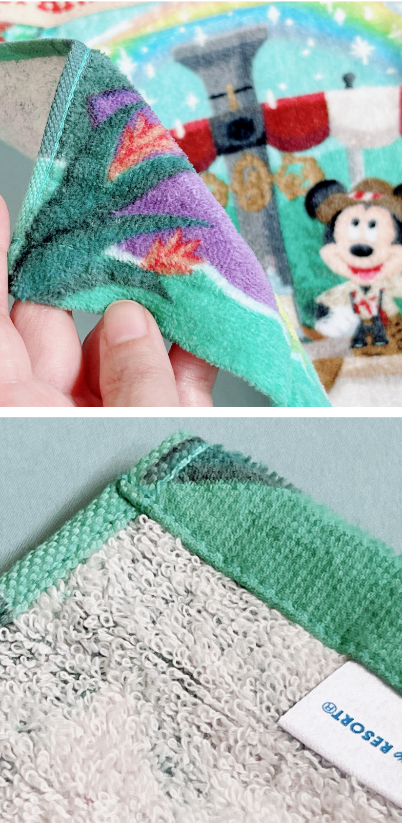 東京ディズニーランドのおすすめお土産「ウォッシュタオル ミッキー ミニー」