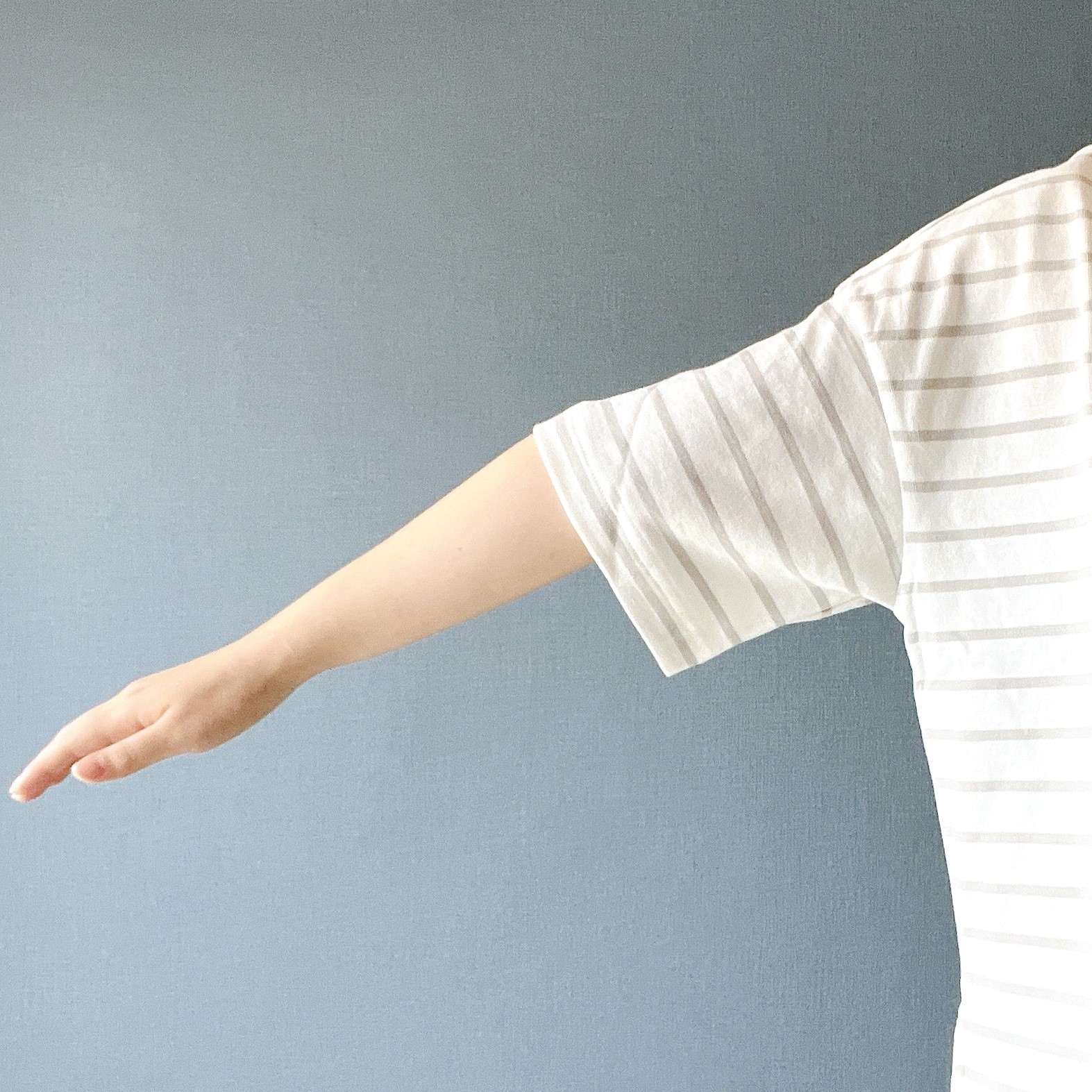 無印良品のオススメのトップス「婦人 ボーダーボートネック半袖Tシャツ」