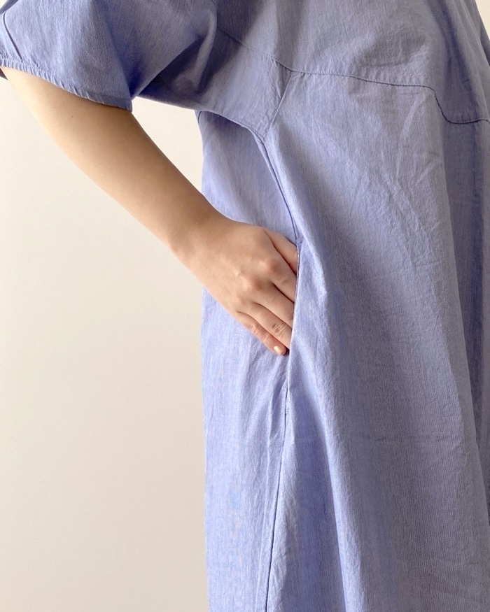 無印良品のおすすめファッションアイテム「婦人 涼感 ブロードプルオーバー半袖ワンピース」