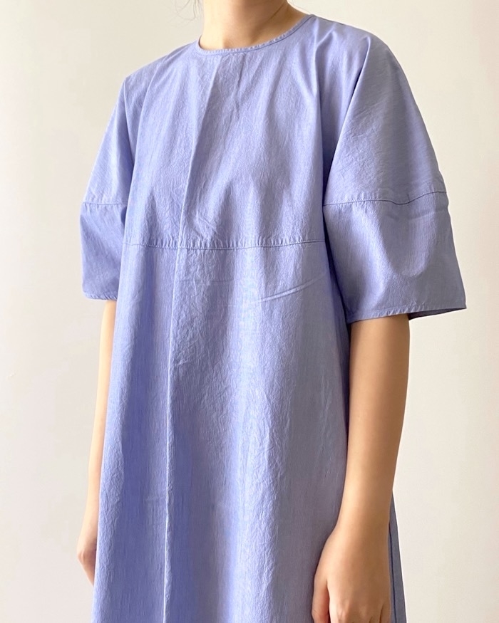 無印良品のおすすめファッションアイテム「婦人 涼感 ブロードプルオーバー半袖ワンピース」