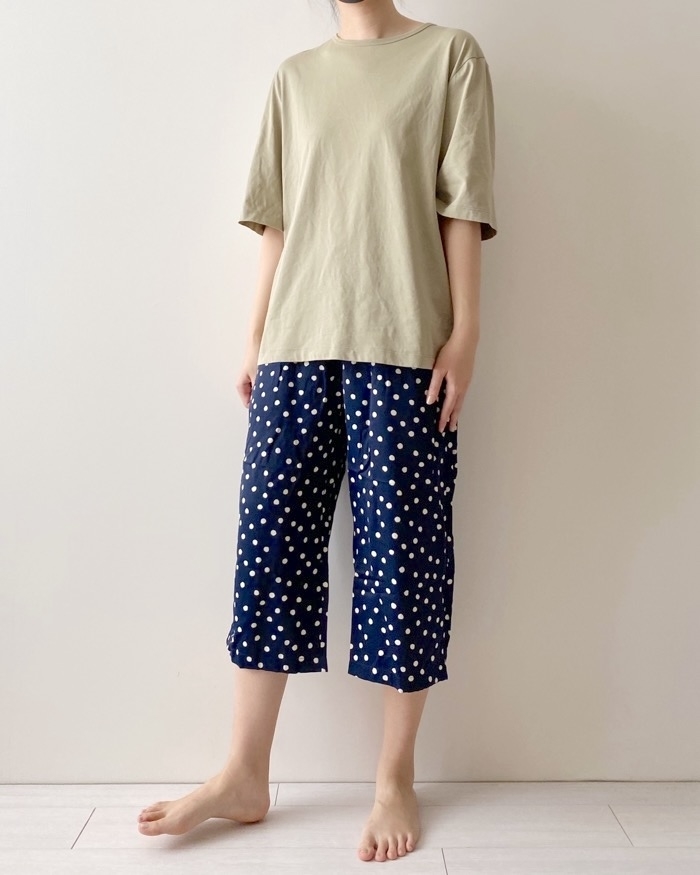 UNIQLO(ユニクロ)のおすすめファッションアイテム「エアリズムリラコ」のコーディネート