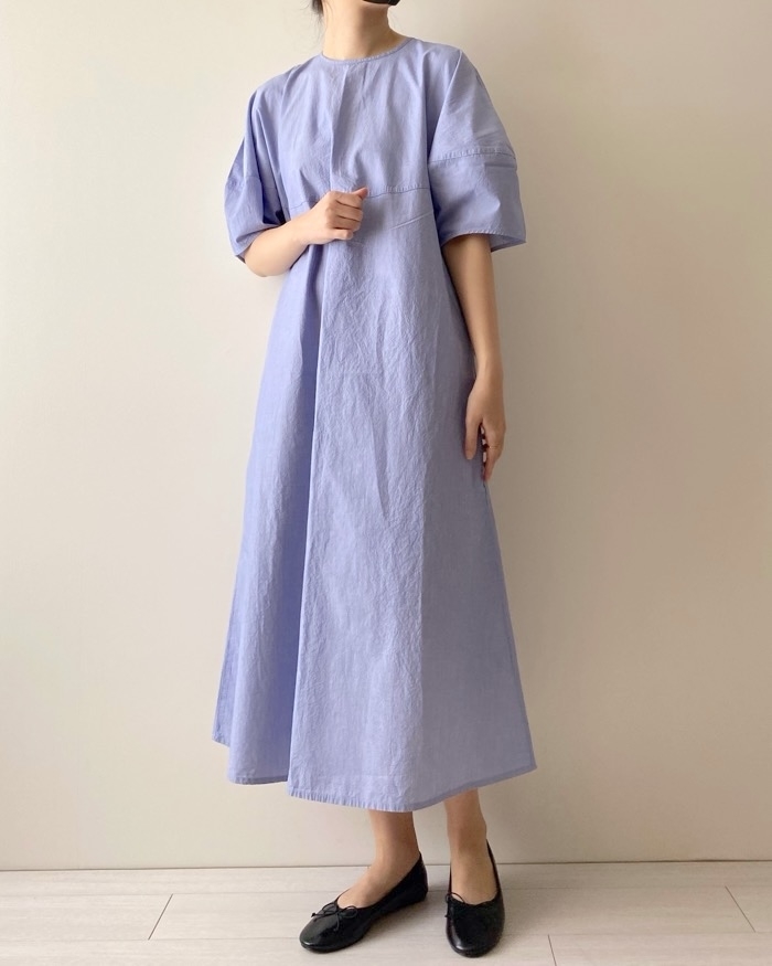 無印良品のおすすめファッションアイテム「婦人 涼感 ブロードプルオーバー半袖ワンピース」