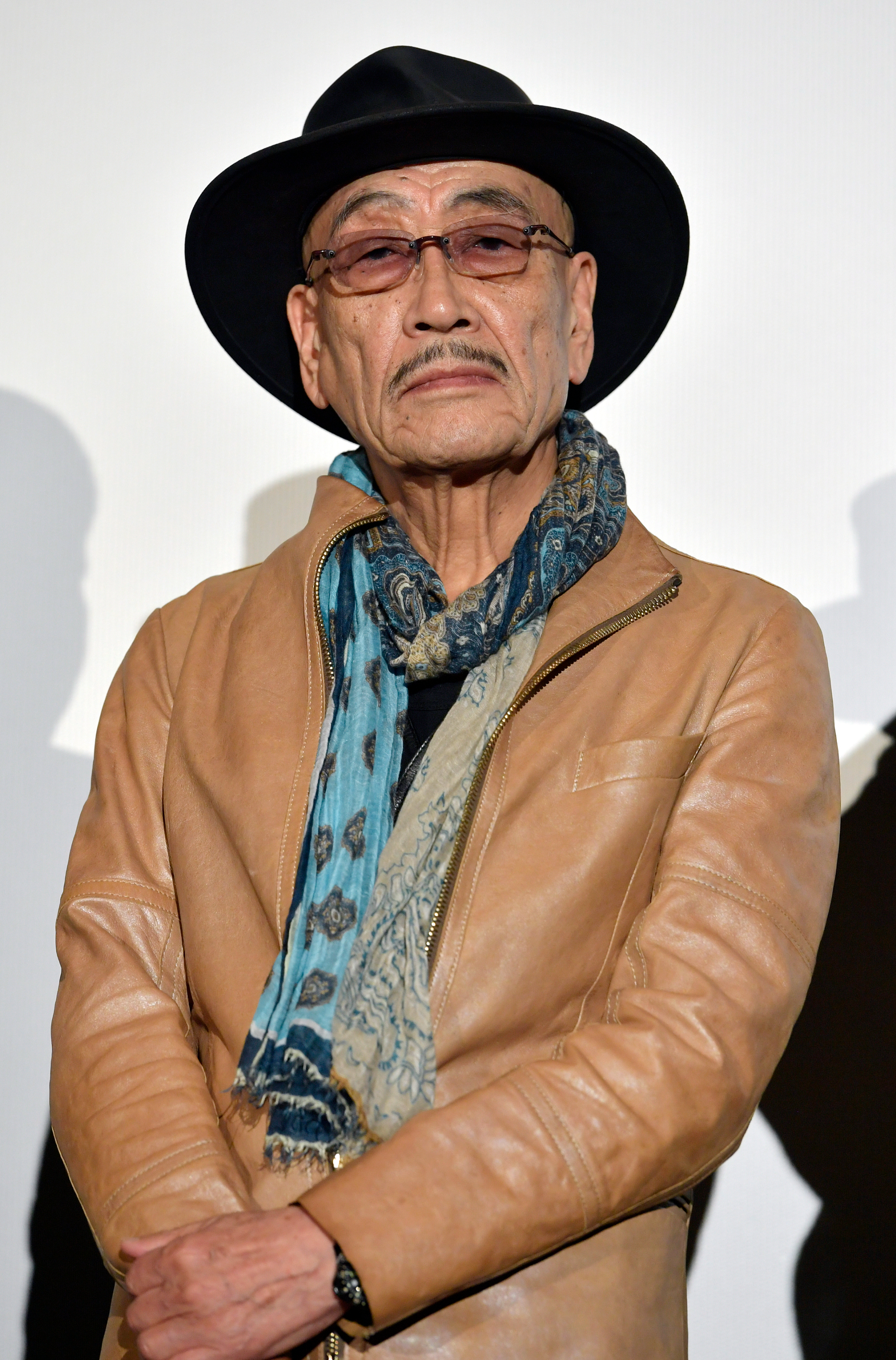 2017年撮影の麿赤兒さん(時事通信)