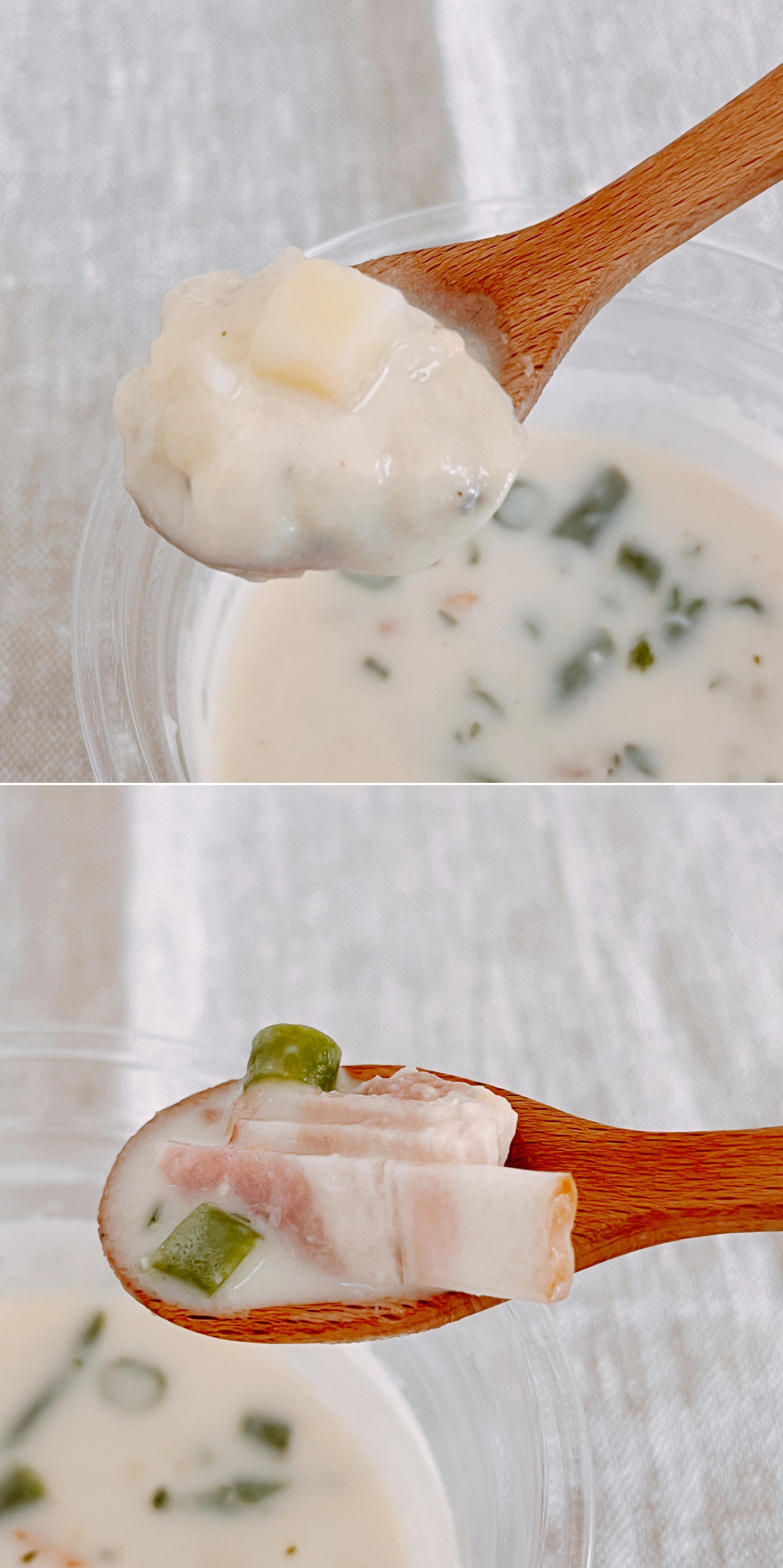 ファミリーマートのオススメフード「冷たいスープ じゃがいもとベーコン」