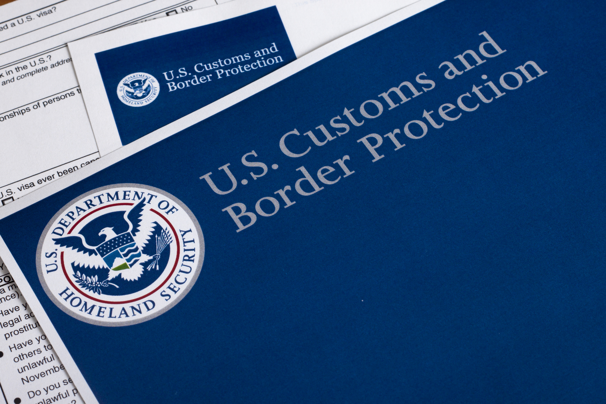 Documents from U.S. Customs and Border Protection, Department of Homeland Security