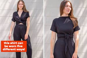 a shirt that can be worn five different ways