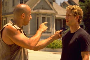 Vin Diesel and Paul Walker in "Fast and Furious"