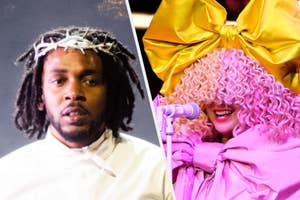 Kendrick Lamar and Sia.