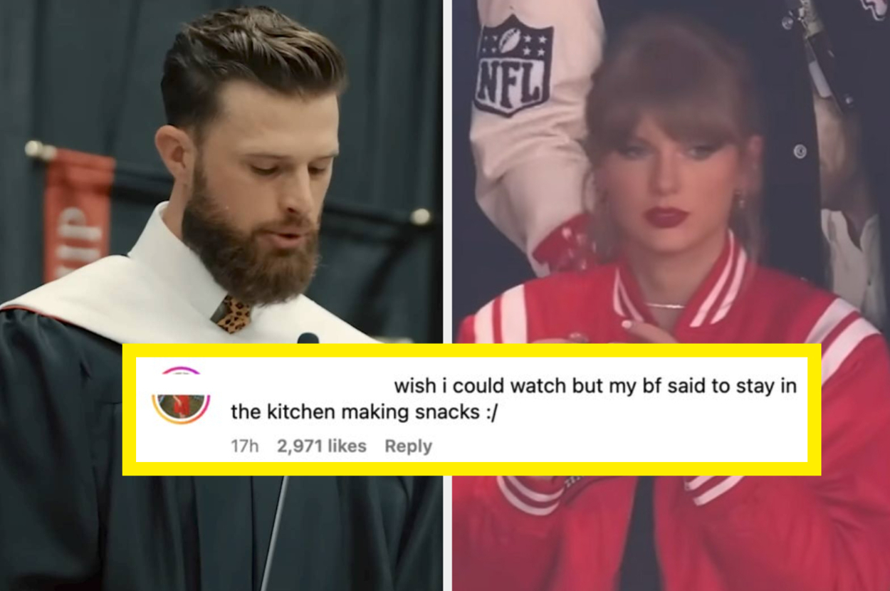 After Harrison Butker's Commencement Speech, Women Are Flooding The Kansas City Chiefs' Instagram Account With Sarcastic "Womanly Duties" Comments You Have To See For Yourself