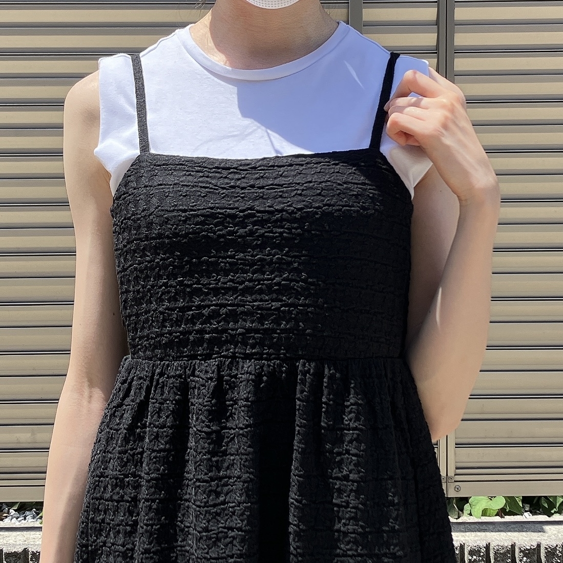 GU(ジーユー)のおすすめワンピース「バックリボンワンピース(ノースリーブ)+E」