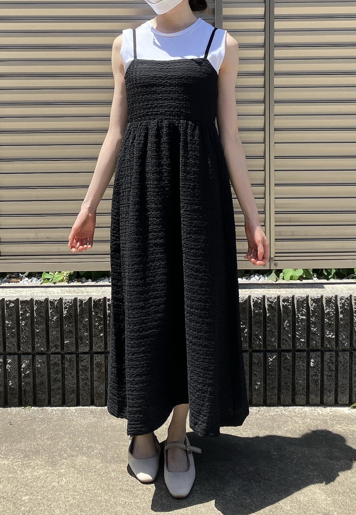 GU(ジーユー)のおすすめワンピース「バックリボンワンピース(ノースリーブ)+E」