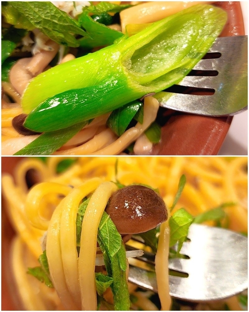 ガストのオススメのメニュー「しらすと九条ネギの出汁醤油」