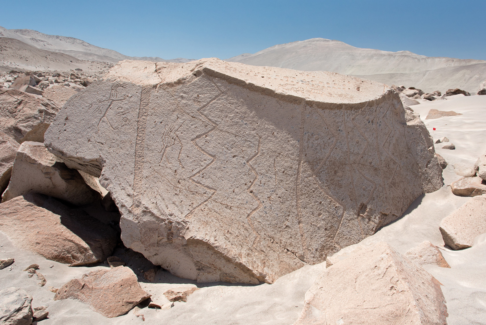 トロ・ムエルトの岩絵の実際の写真(Cambridge University Pressの論文より/CC BY 4.0 DEED)