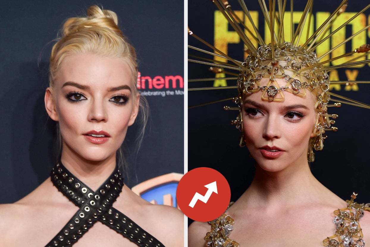 Anya Taylor-Joy Wore A Pointy Arrow Dress To The "Furiosa: A Mad Max Saga" Premiere, And I'm Just Wondering How She Sat In That Thing