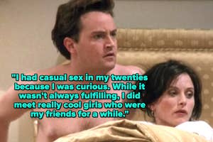 Courteney Cox and Matthew Perry in "Friends"