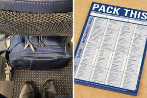A detailed packing list categorized by essentials, clothes, and accessories
