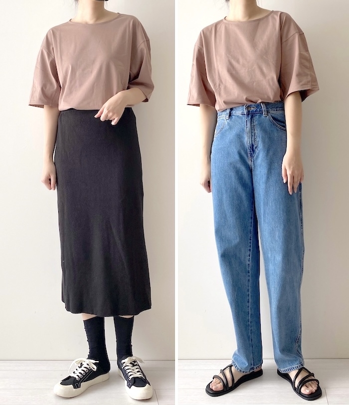 ユニクロのおすすめファッションアイテム「エアリズムコットンリラックスT(半袖)」