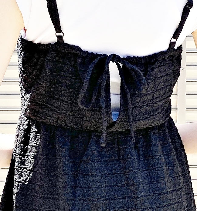 GU(ジーユー)のおすすめワンピース「バックリボンワンピース(ノースリーブ)+E」