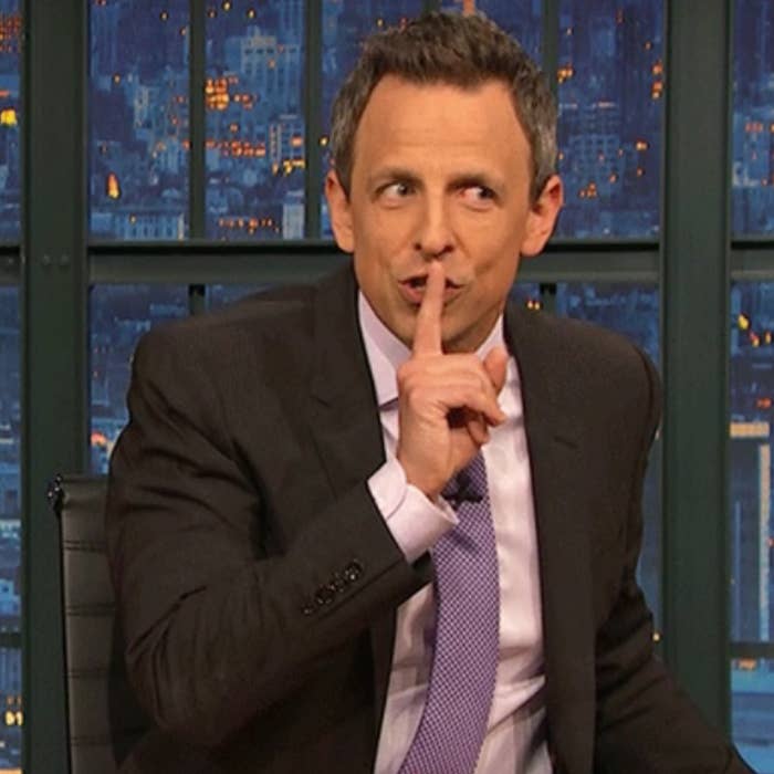 Seth Meyers on "Late Night With Seth Meyers"