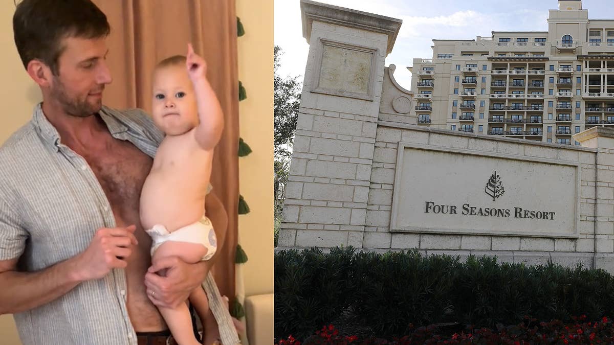 One baby’s clear and enthusiastic response about wanting to enjoy the comforts of Four Seasons Orlando is eliciting a range of reactions.