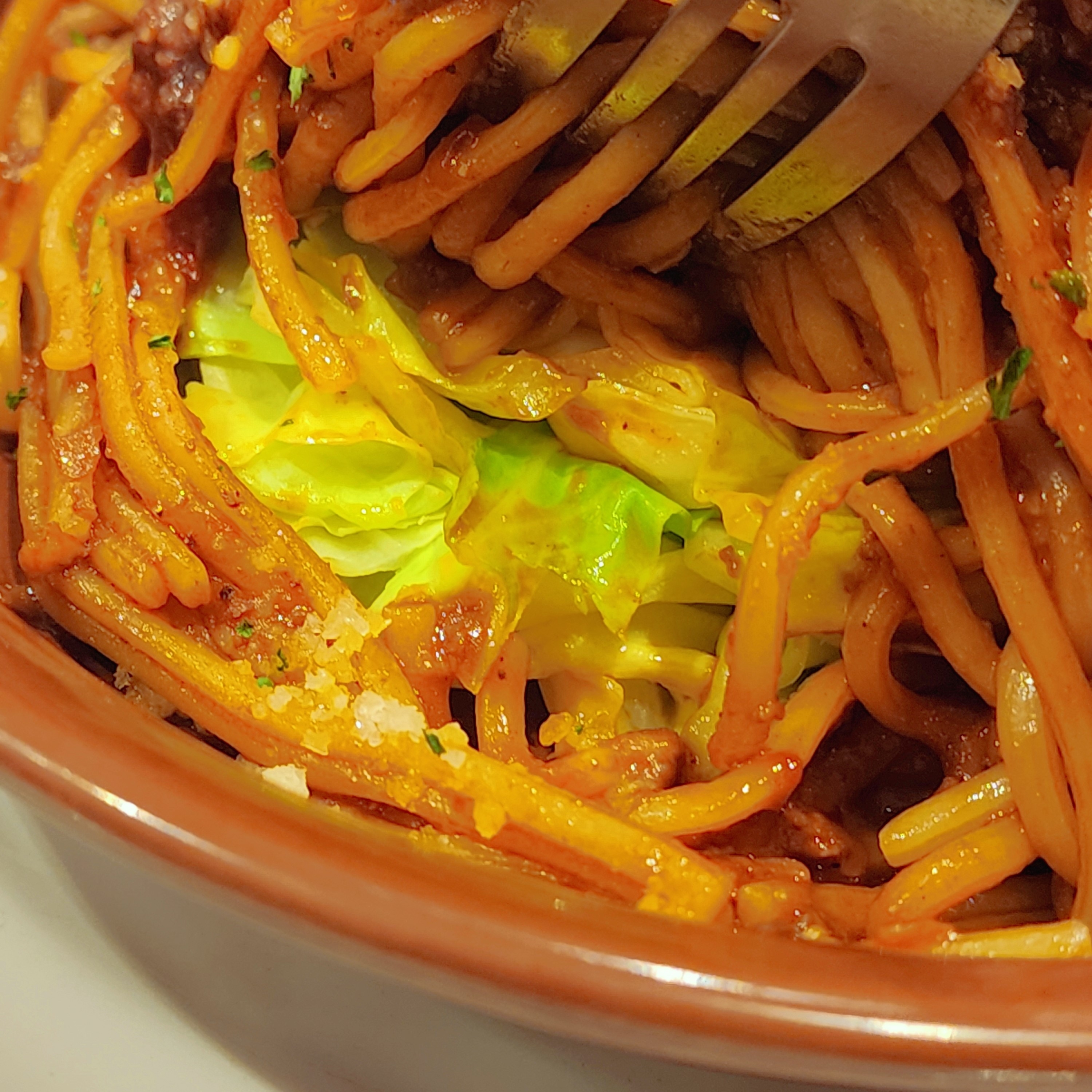 ガストのおすすめフード「富士山大盛りミートソース」