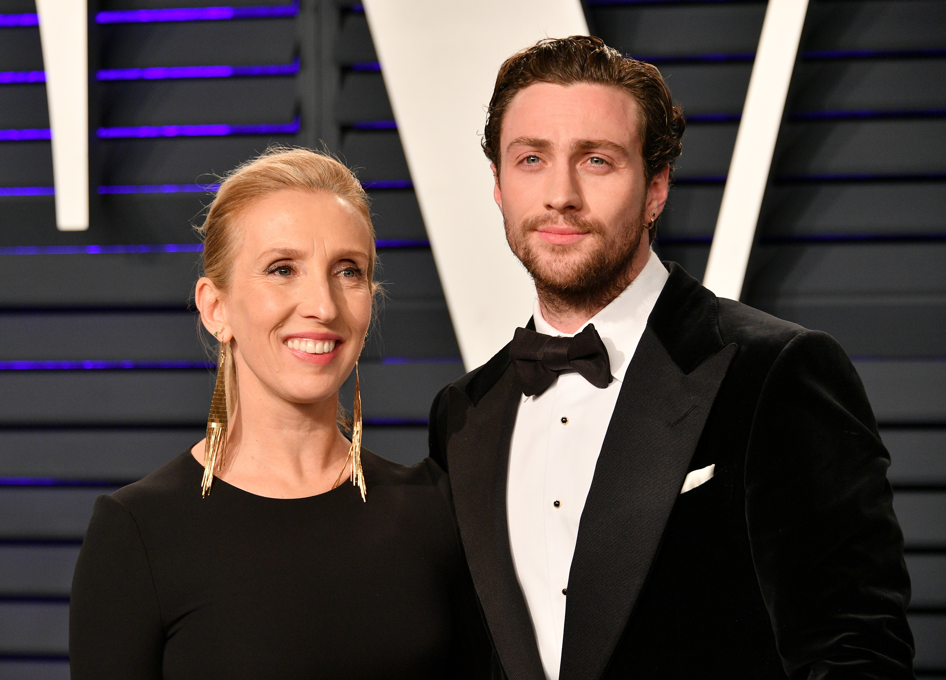 Closeup of Sam and Aaron Taylor-Johnson