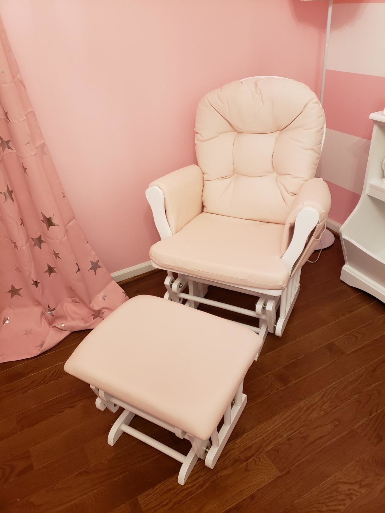 Pink glider rocker deals