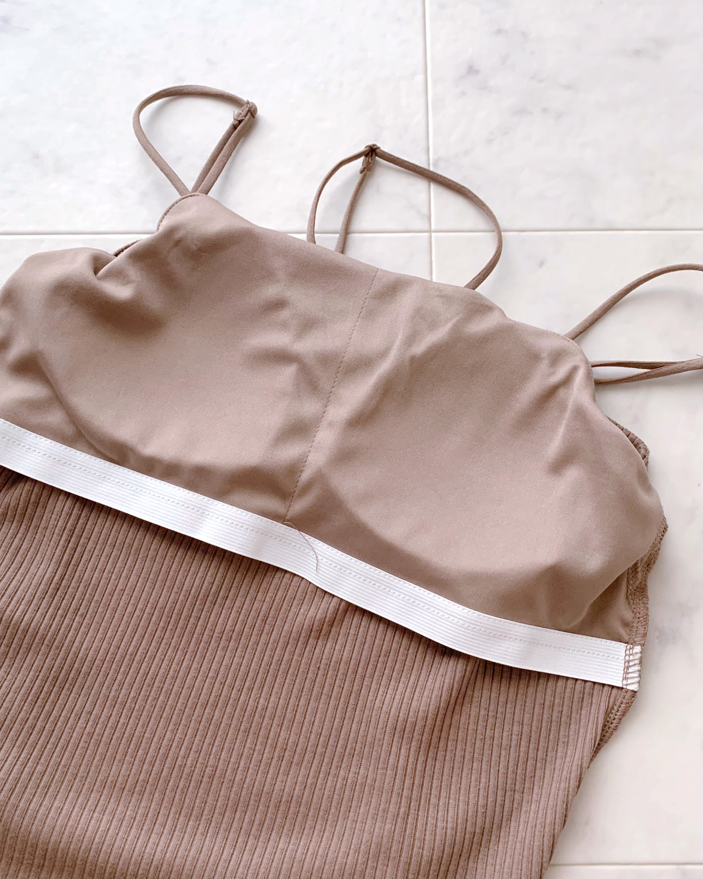 しまむらのおすすめファッション「変形キャミタンクセット」