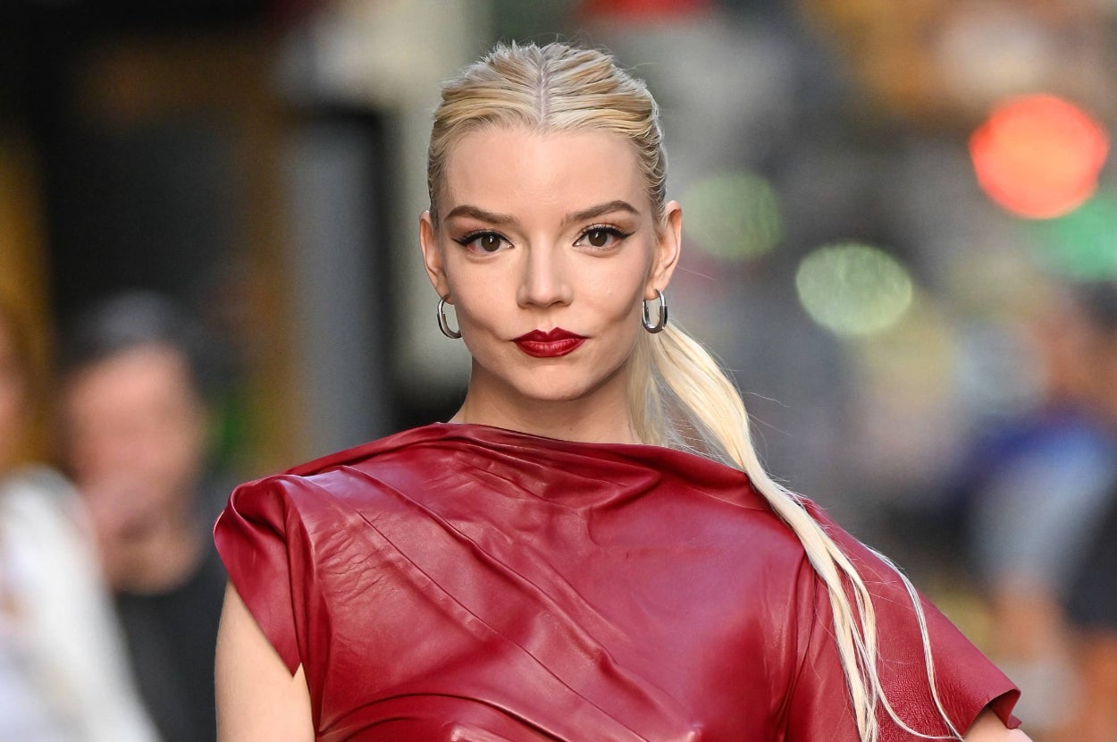 sachin and babi light blue dress Anya Taylor-Joy at The Gorge Premiere in LA main image 1