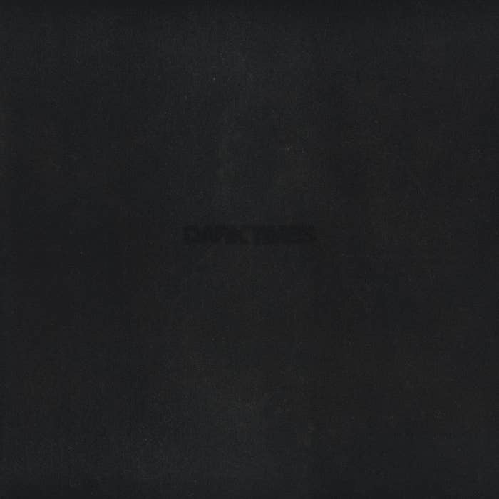 Black square with the barely visible text &quot;Donda&quot; in the center. This is the album cover for Kanye West&#x27;s album &quot;Donda&quot;