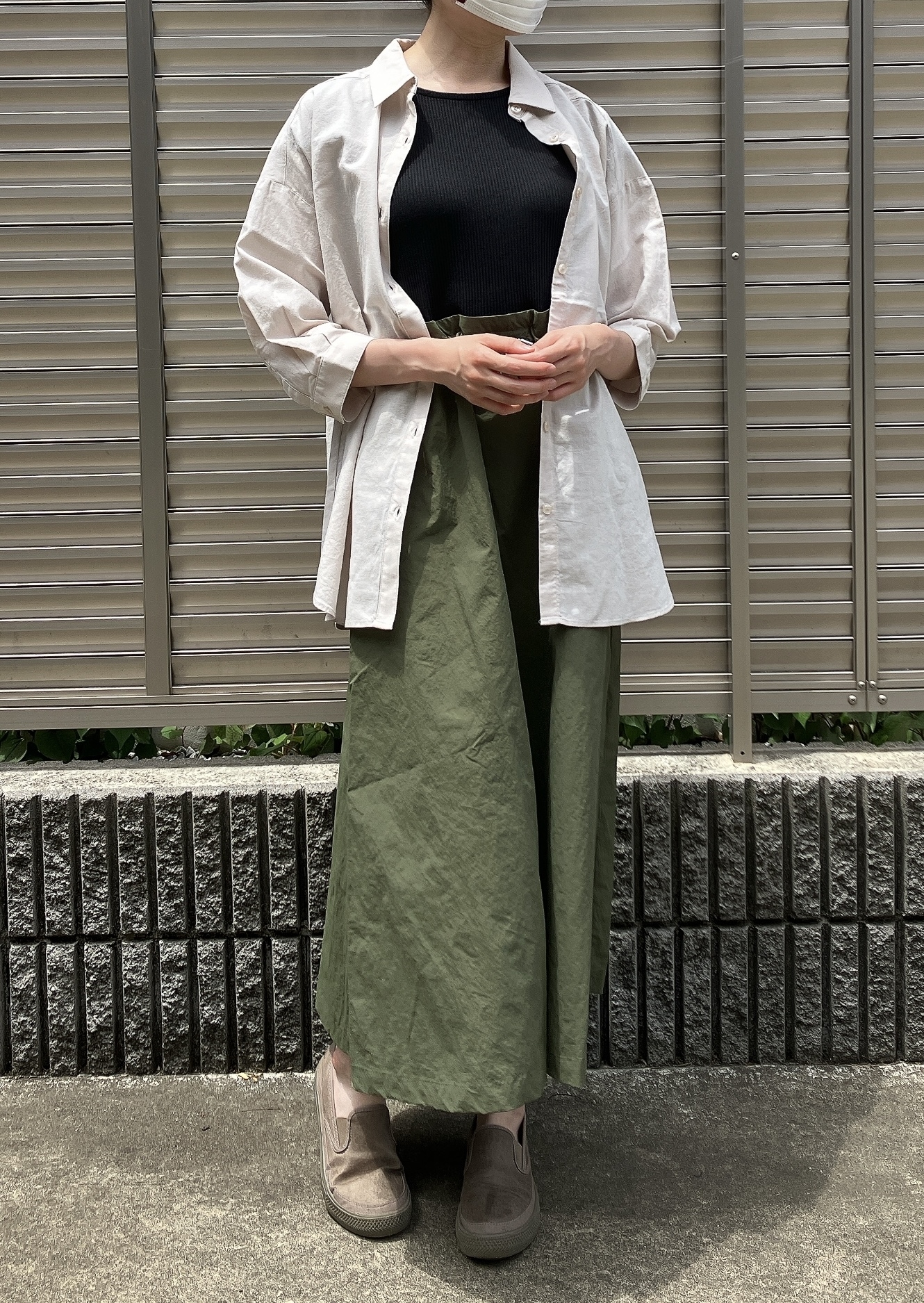 Honeys（ハニーズ）のおすすめシャツ「7分袖麻混シャツ」