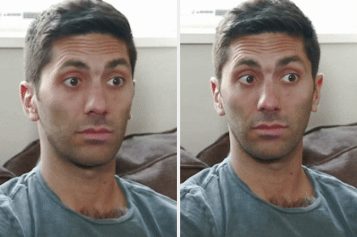 Nev from Catfish raising his eyebrows