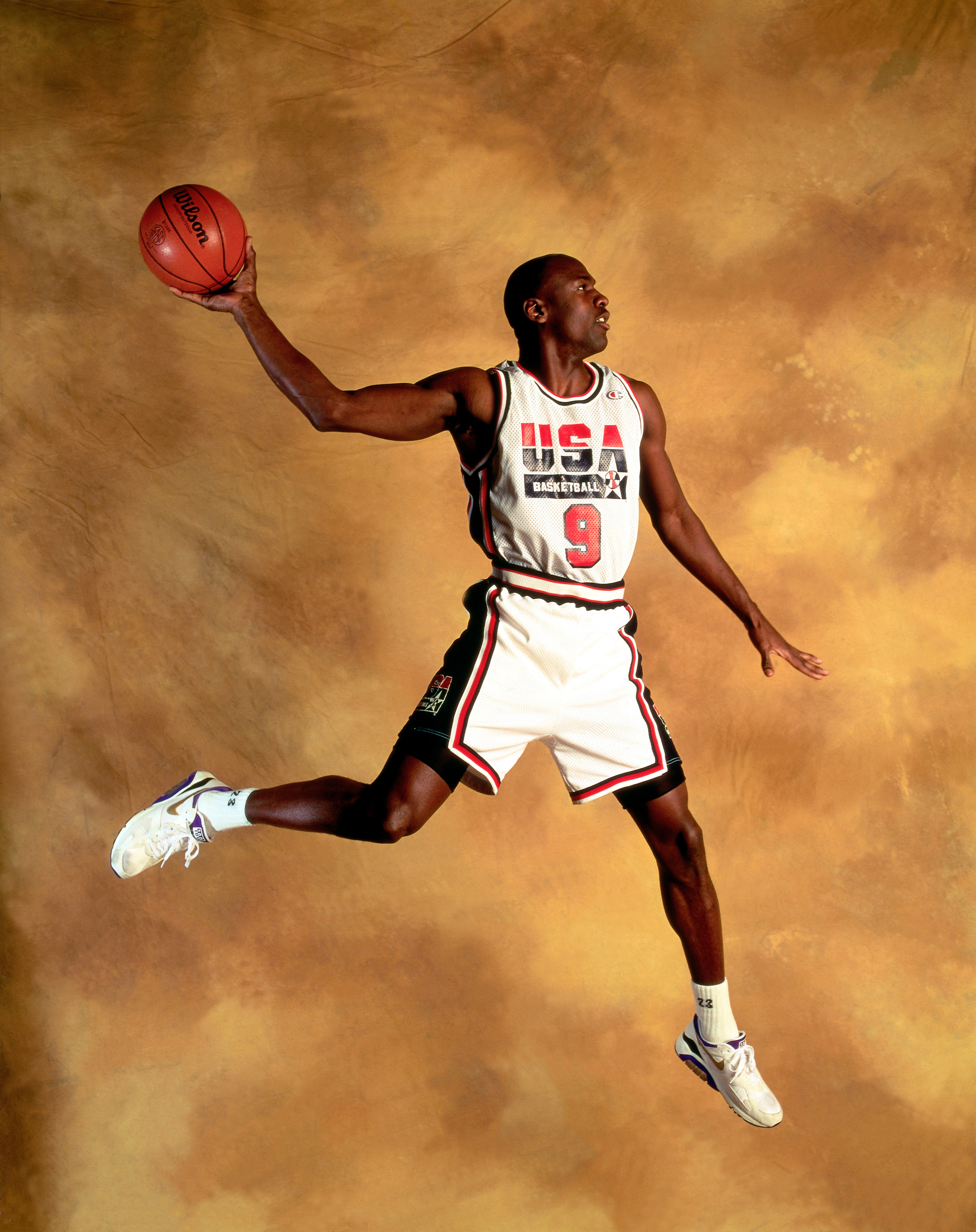 Michael Jordan wearing Nike Air 180 Concord