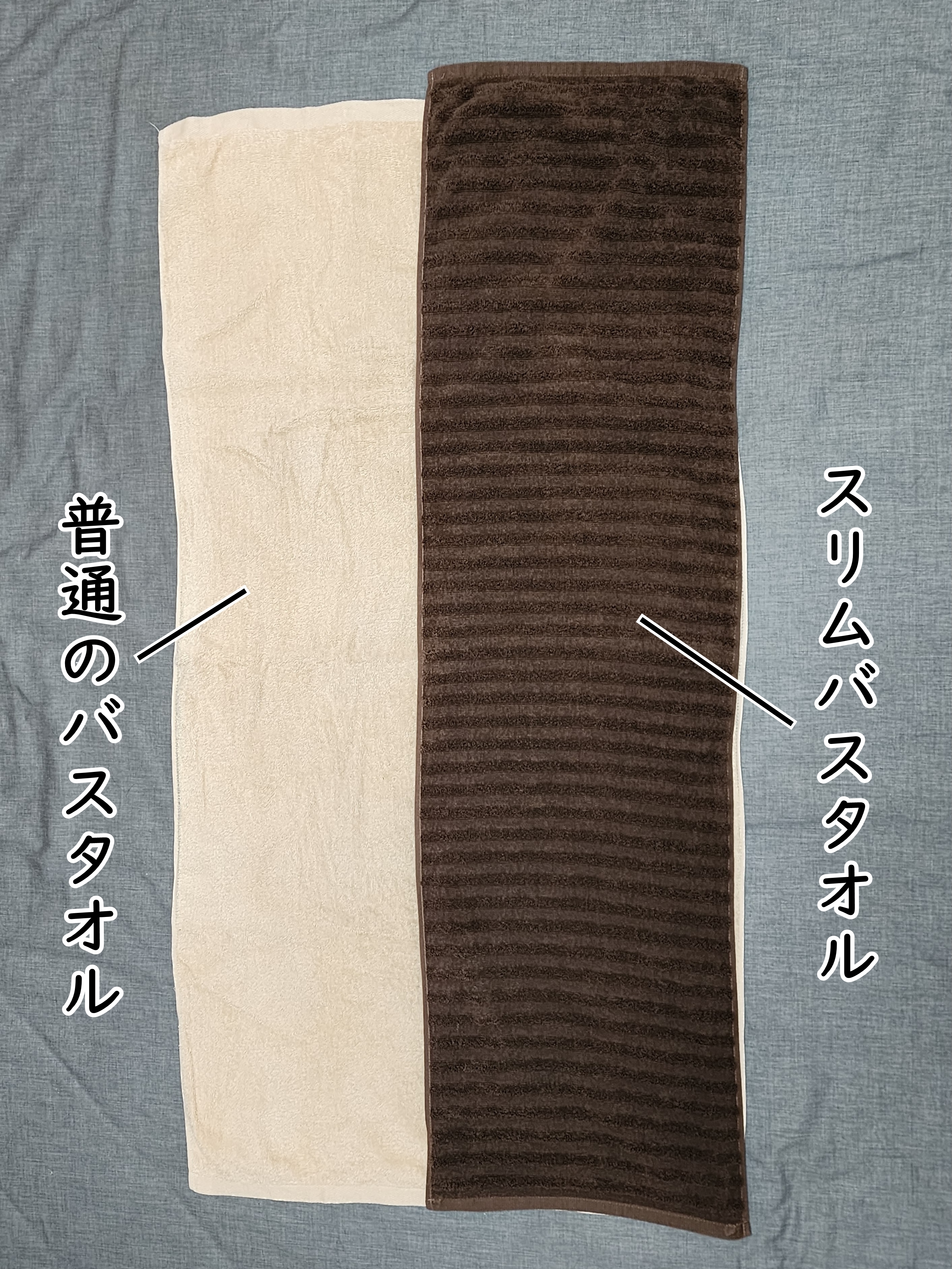 CAINZ（カインズ）のおすすめグッズ「ふっくらドビーボーダー スリムバスタオル」